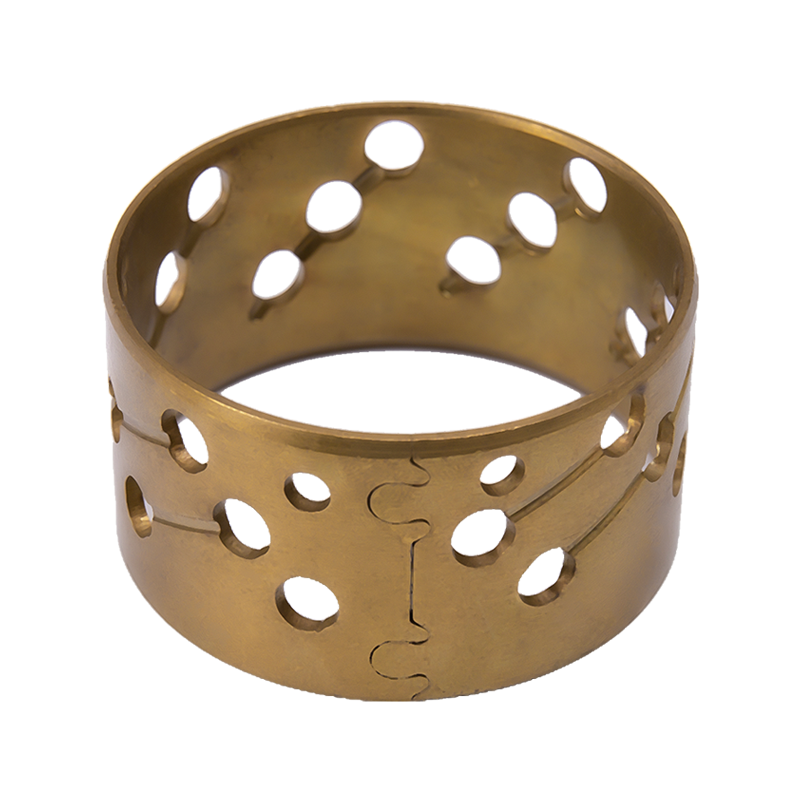 Douille en cuivre monométallique à rainure d'huile en laiton HZ092