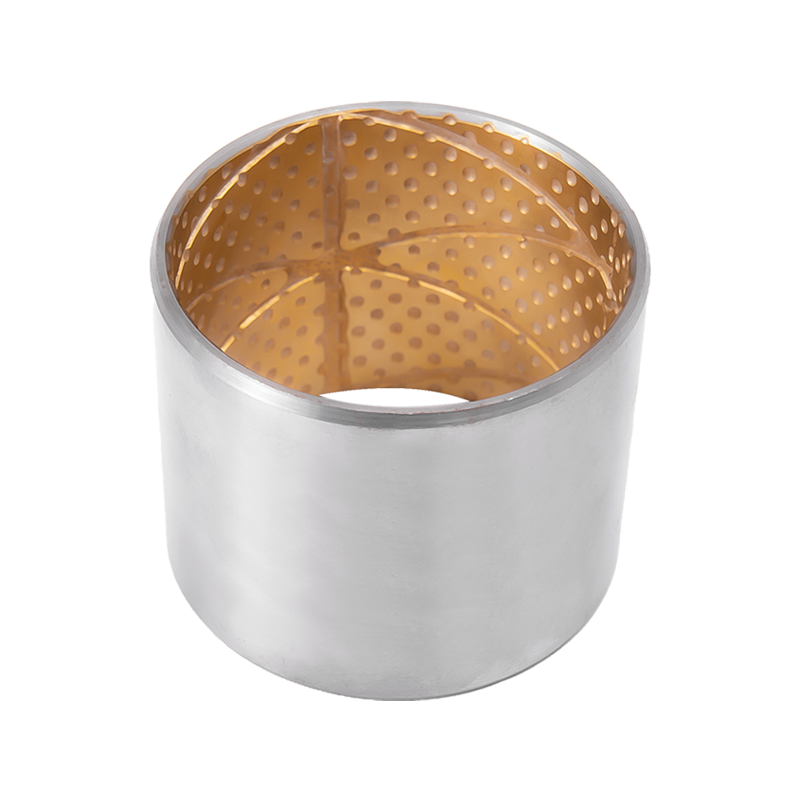 Roulement composite bimétallique à rainure d'huile de couleur naturelle HZ802